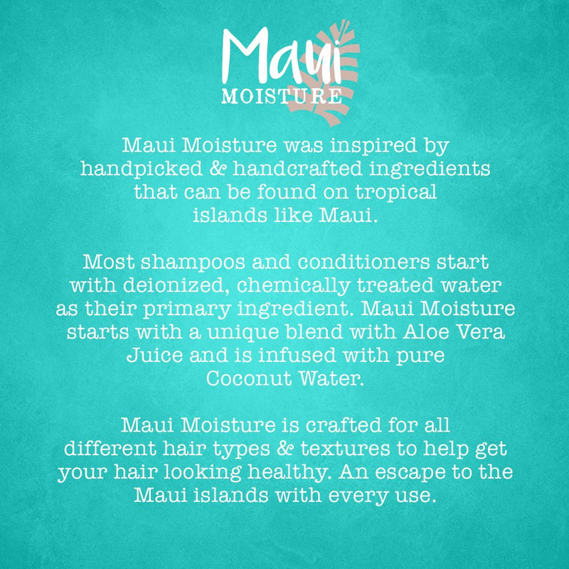 Maui Moisture Curl Quench + Coconut Oil Curl-Defining Anti-Frizz Shampoo to Hydrate and Detangle Tight Curly Hair, Softening Shampoo, Vegan, Silicone & Paraben-Free, 13 fl oz Maui Moisture
