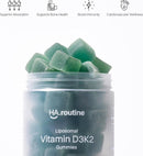 Liposomal Vitamin D3 + K2 Gummies - Mixed Berry Flavor, High Absorption Vitamin D3 5000 IU & Vitamin K2 MK-7 100 mcg, Supports Bone Health, Muscles, Teeth and Joints, Non-GMO, 30 Servings Infinity Warehouse