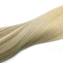 GOO GOO Hair Extensions Wire Hair Extensions Ombre Ash Blonde to Golden Blonde Mixed Platinum Blonde 12 Inch 70g Hairpiece Remy Human Hair Extensions Real Hair GOO GOO