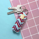 Beautyflier Clip-on Sleeve Chapstick Pouch Keychain Lipstick Holder Elastic Lip Balm Holder Travel Accessories (Style D (5PCS)) Beautyflier