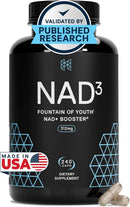 HPN NAD3 Clinical NAD+ Booster, Cellular Health & Natural Energy - NAD Supplement for Healthy Aging, Metabolic Support, NRF2 & Longevity, Nicotinamide Riboside & NMN Alternative, 240ct, 120-Day Supply Infinity Warehouse