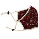 WITHMOONS Cotton Face Bandana Summer Thin Light Double Layers DN1018 (Red) WITHMOONS