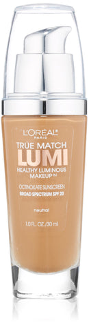 L'Oreal Paris True Match Lumi Healthy Luminous Makeup, N7-8 Classic Tan Cappucino, 1 fl; oz. L'Oréal Paris