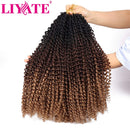 Passion Twist Hair 18 Inch 7 Packs/Lot Water Wave Crochet Hair Passion Twists Long Bohemian Hair Passion Twist Crochet Hair Synthetic Braiding Hair Extensions (1B/30/27