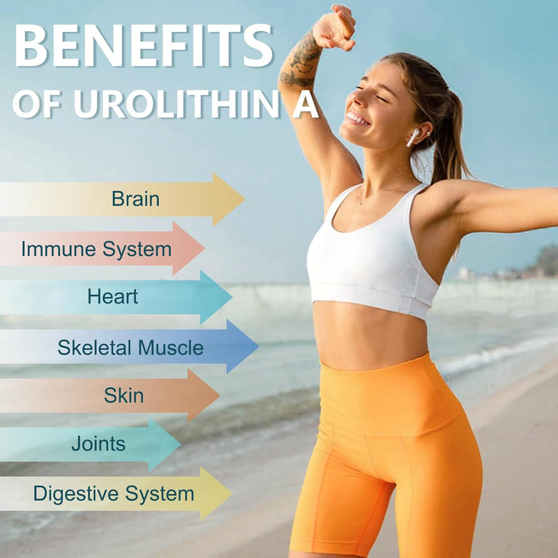 Urolithin A Supplement 1000mg with NAD+,CoQ10,Resveratrol,PQQ Supplement for Men Women 120 Softgels for Muscle Energy Antioxidants High Bioavailability Infinity Warehouse