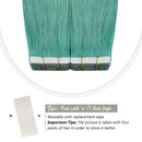 Ugeat Tape in Hair Extensions Real Human Hair 18 inch Tape in Remy Human Hair Extensions