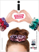 Scunci "The Original Scrunchie" Comfy, Colorful Waffle Knit in a Convenient Drawstring Storage Bag, Assorted, 36 Count Scunci