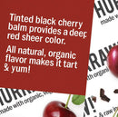 Hurraw! Black Cherry Tinted Lip Balm, 2 Pack: Organic, Certified Vegan, Cruelty and Gluten Free. Non-GMO, 100% Natural Ingredients. Bee, Shea, Soy and Palm Free. Made in USA HURRAW!