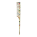 The Vintage Cosmetic Company | Tail Comb | w/Fine Teeth & Single End | Dual Function - Styling & Sectioning | Back Combing, Teasing, Add Volume | For Short To Long Length | Floral Print The Vintage Cosmetic Company