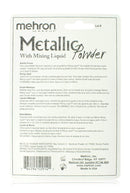 Mehron Makeup Metallic Powder (.17 oz) with Mixing Liquid (1 oz) (ROSE GOLD) Mehron
