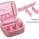 Travel Makeup Bag Large Cosmetic Bag Makeup Case Organizer for Women and Girls (Leopard) Narwey