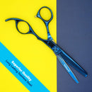Equinox Professional Razor Edge Series - Titanium Barber Hair Thinning/Texturizing Scissors/Shears - 6.5 Inches Equinox International