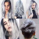 4 Hair Coloring Wax Temporary Hair Clay Pomades 4.23 oz- 4 in 1 Grey Purple Blue Pink - Natural Hair Dye Material Disposable Hair Styling Clay Ash for Cosplay,Halloween,Party VOLLUCK
