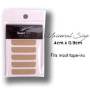 The Hair Shop Smart Tabs Tape-in Hair Extension Tape - Professional Strong No-Residue Bonding Double-Sided Replacement Tape for 100% Remy Human Hair Extensions, 60 Tabs (4 cm x 0.9 cm) The Hair Shop