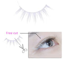 Kare & Kind White False Eyelashes - Lightweight and Natural Looking Fake Extensions - Ideal for Cosplays, Masquerades, Costume Parties, Photoshoots - Easy to Apply -2 Pairs Kare & Kind