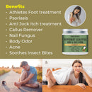 100% Natural Peppermint Eucalyptus Tea Tree Body & Foot Scrub - w/ Collagen & Stem cells, Best for Acne, Dandruff & Warts, Helps with Corns, Calluses, Athlete foot, Jock Itch & Body Odor (11 oz) First Botany