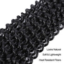 5 Packs 22” AU-THEN-TIC Passion Twist Hair Water Wave Crochet Braids Hair for Butterfly locs, Bohemian Goddess locs Synthetic Braiding Hair Extensions, Free Gift (5-PACK, 1B) AU-THEN-TIC