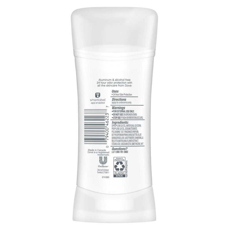 Dove Aluminum Free Deodorant 24-hour Odor Protection Coconut and Pink Jasmine Deodorant for Women 2.6 oz, 3 Count Dove