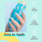 Beetles Gel Nail Polish 15ml Blue Color Gel Polish Set Soak Off LED Nail Lamp Gel Polish Nail Art Manicure Salon DIY Home Christmas Gel 0.5Oz beetles Gel Polish Store