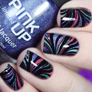 Whats Up Nails - B002 Water Marble to Perfection Stamping Plate for Nail Art Design Whats Up Nails