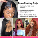 UNice Hair Straight Transparent Lace Front Human Hair Wigs for Black Women 10A Brazilian Virgin Hair 13x4 Lace Frontal Wig Pre Plucked with Baby hair 150% Density (16 inch) UNICE Store