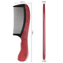 Onedor Handmade 100% Natural Red Sandalwood With Buffalo Horn Fine Tooth Hair Combs - Anti-Static Sandalwood Scent Natural Hair Detangler Wooden (Red Buffalo Horn Fine Tooth) Onedor