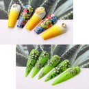 Makartt Nail Art Foil Glue Gel with Flowers Nail Art Foil Transfer Stickers Nail Art Supplies Foil Transfers 10 Rolls Nail Decals Nail Extension Gel Art Decorations for Women Makartt