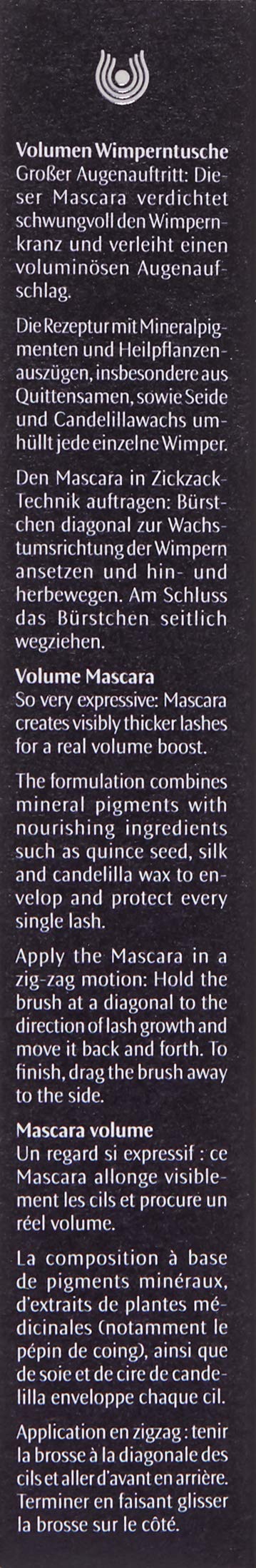 Dr. Hauschka Volume Mascara, Black Dr. Hauschka