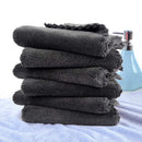 SUNLAND Microfiber Face Makeup Remover Cloth Reusable Facial Cleansing Towel Ultra Soft Face Washcloth 11inchx 11inch (6pack, dark grey) SUNLAND Store
