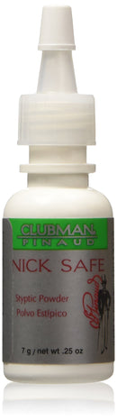 Clubman Nick Safe Styptic Powder Bottle 0.25 oz Clubman