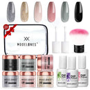 Dip Powder Kit for Starter with 6 Color,Dip Nail Starter Kit Dip System Acrylic Dip Nail Kit for French Nail Style No Lamp Needed Quick Do Nail Portable Kit modelones Store