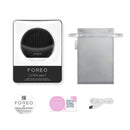 FOREO LUNA mini 3 Silicone Facial Cleansing Brush for All Skin Types Midnight, Ultra-hygienic, 30-sec Glow Boost Mode, 12 Intensities, 400 uses/USB Charge, App-connected, 2-year Warranty FOREO