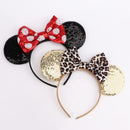 DRESHOW Mickey Ears Bow Headbands Glitter Party Decoration Cosplay Costume for Girls & Women DRESHOW