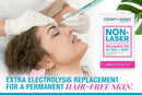 Clean + Easy Non-Laser Electrolysis Replacement Tips for Face & Body, Pack of 2 Clean + Easy