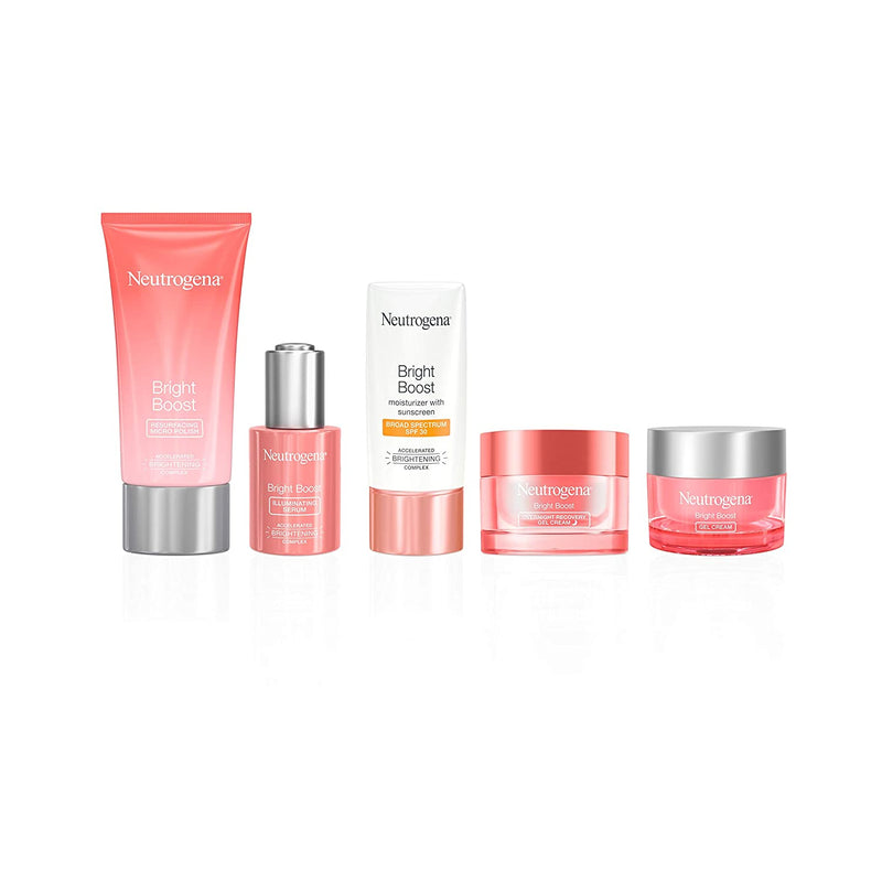 Neutrogena Bright Boost Overnight Recovery Gel Cream with Neoglucosamine, Brightening Nighttime Moisturizer, Oil-Free & Non-Comedogenic, 1.7 oz Neutrogena