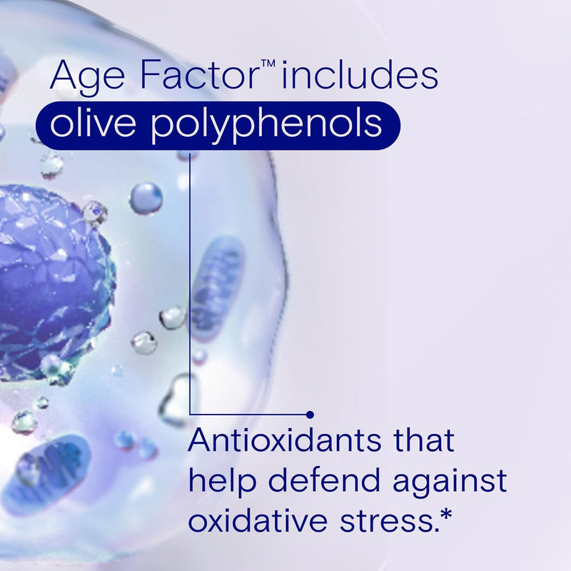 One A Day Age Factor Cell Defense-Cell Health Supplement to Support Healthy Aging Journey, Cell Health Support for Adults, with Olive Polyphenols, Resveratrol, Vitamin B3 (Niacinamide), 30 Softgels Infinity Warehouse