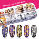 Nail Art Brush, Teenitor 3D Nail Art Decorations Kit with Nail Pen Designer Dotting Tools Colors Holographic Butterfly Nail Glitter Foil Flakes Nail Tape Strips and Multi-Color Nails Rhinestones Teenitor