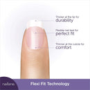 Nailene So Natural Medium Artificial Nails, Pink French – Fake Nail Kit with 28 Nails (12 Sizes) and Nail Glue Included – Designed for Comfort & Natural Look – False Nails with up to 7 Days of Wear Nailene