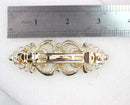 Faship Gorgeous Green Crystal Hearts Floral Hair Barrette Faship