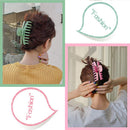 6Pcs 4 Inch Matte Plastic Hair Claw Clips,Large Nonslip Hair Claw Clips Strong Hold Thick Hair for Women and Grils(6 Color Available) LoveU