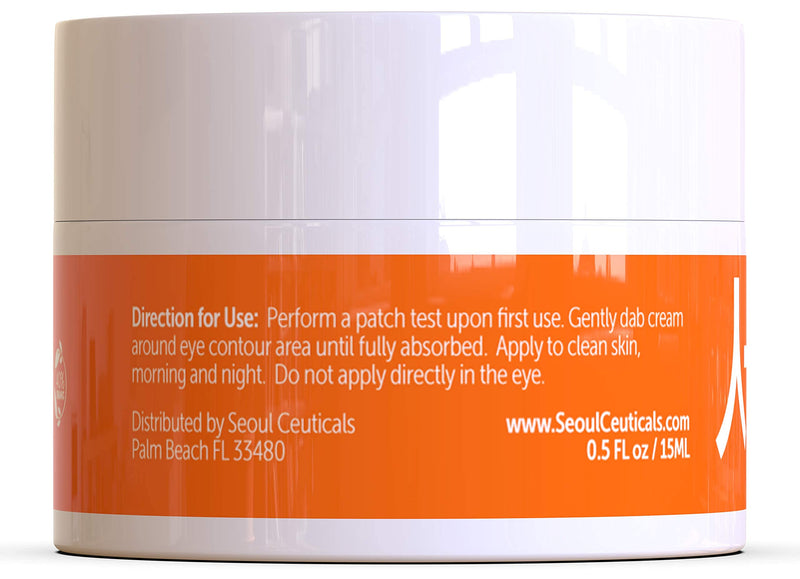 Korean Skin Care Set Contains Potent Vitamin C Serum PLUS Korean Snail Eye Cream with Centella Asiatica - This Extremely Effective Skincare Set Provides You With Glowing Skin & Youthful Eyes SeoulCeuticals