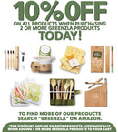Greenzla Bamboo Toothbrushes (12 Pack) | BPA Free Soft Bristles Toothbrushes | Eco-Friendly, Natural Bamboo Toothbrush | Biodegradable, Compostable & Organic Charcoal Wooden Toothbrushes GREENZLA