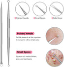 Blackhead Remover Pimple Popper Tool - Upmore Professional Pimple Comedone Extractor Popper Tool Acne Removal Kit for Removing Blackhead Whitehead Pimples Acne on Nose Face Skin with Carrying Box Upmore