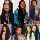 Pre Stretched Braiding Hair Refined Hair For Box Braids 8 Packs 24 Inch Black Crochet Braids Hair Hot Water Setting Knotless Braiding Hair Bundles Straight Braiding Hair Extension for Black Women(1B