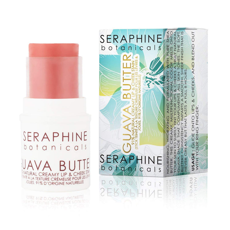 Seraphine Botanicals 91% Natural Creamy Lip & Cheek Stain Butter (Guava) Seraphine Botanicals