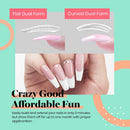 Beetles Poly Extension Gel Nail Kit, Clear Nail Builder Gel Pink Nude Poly Nail Enhancement Trial All-in-One French Kit with Mini Nail Lamp for Nail Art Starter Kit Best Valentines Day gifts beetles Gel Polish