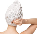Kitsch Microfiber Hair Towel Wrap for Women, Hair Turban for Drying Wet Hair, Easy Twist Hair Towels, Super Absorbent and Ultra Soft (Micro Dot) Kitsch Store