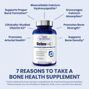 1MD Nutrition OsteoMD for Comprehensive Support - Supplement for Women and Men - Promote Density w/Vitamin D - Hydroxyapatite w/Vitamin D3 & K2-90 Capsules Infinity Warehouse