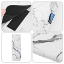 Bluecell Heat Resistant Neoprene Curling Iron Holder Cover Bag Flat Iron Curling Wand Travel Case Pouch 15 x 5 Inches,White Marble Pattern Bluecell World