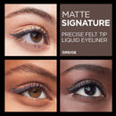 L'Oreal Paris Makeup Matte Signature Liquid Dip Eyeliner, Waterproof, Precise and Easy Application, All Day Wear, Vivid Matte Finish, Greige, 0.07 fl; Oz. L'Oreal Paris